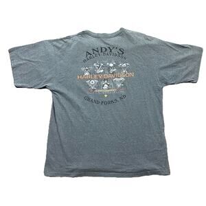 Harley Davidson 100th Anniversary Pocket T Shirt Andy’s Grand Forks ND 2XL